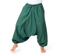 PANASIAM Aladin Pants Cotton 'Lini', Green, XL