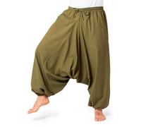 PANASIAM Aladin Pants Cotton 'Nature', Olive Green, L