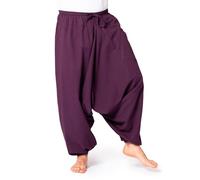 PANASIAM Aladin Pants Cotton 'Nature', Violet, L
