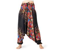 PANASIAM Aladin Pants Flower Black, L