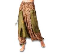 PANASIAM Aladin Pants, Mandala 1, Olive Green L