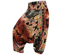 PANASIAM harem pants pantaloni a palloncino Aladdin pantaloni bloomers Batik 1A