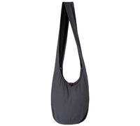 PANASIAM Borsa a tracolla donna & uomo, Modello grande e leggero in cotone, Borsa a spalla con cerniera e tasca interna extra, 2 misure, Accessorio unisex resistente, grigio L