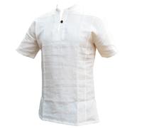 PANASIAM Camicia in canapa 100% naturale, da uomo, Leggera estate