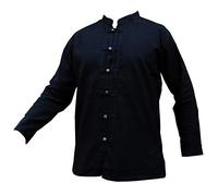 PANASIAM Camicia Pescatore Patta con Bottoni - Camicia Estiva Leggera | Camicia pescatore in cotone, manica corta o lunga da uomo, vestibilità comoda, bottoni in legno anche come camicia medievale