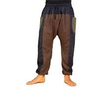 PANASIAM Pantaloni Chill Lini - Pantaloni di Cotone, Pantaloni Aladino, Harem
