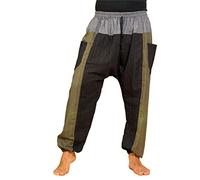 PANASIAM Pantaloni Chill Lini - Pantaloni di Cotone, Pantaloni Aladino, Harem