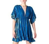 PANASIAM Dress Tiedye Style, Blue Grey, M
