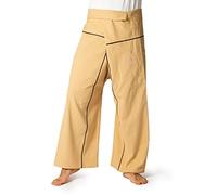 PANASIAM Fisherman Pants Stripe-Design, Beige, L