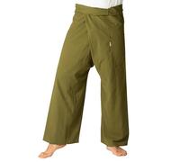 PANASIAM Fisherman Pants Unicolor, Olive, XL