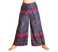 PANASIAM Gonna-Pantalone Mandala - Palazzo Harem con spacco Pantaloni bombati