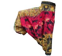 PANASIAM Pantaloni Aladin Batik 100% viscosa, Unisex, Comodi
