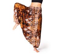 PANASIAM Pantaloni Aladin Batik 100% viscosa, Unisex, Comodi