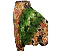 PANASIAM Pantaloni Aladin Batik 100% viscosa, Unisex, Comodi