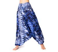 PANASIAM Pantaloni Aladin Batik 100% viscosa, Unisex, Comodi