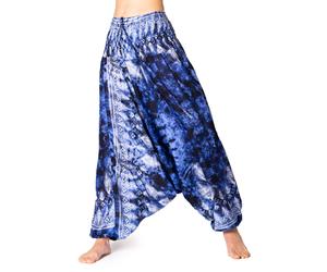 PANASIAM Pantaloni Aladin Batik 100% viscosa, Unisex, Comodi