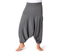PANASIAM Pantaloni Aladin caldi, harem jogger in cotone, unisex