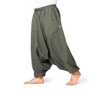 PANASIAM Pantaloni Aladino Lini | Harem Pants Balloon Pants | 100% Cotone