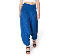 PANASIAM Pantaloni Aladino Tinta Unita Blu Cielo Scuro XL