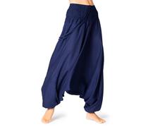 PANASIAM Pantaloni Aladino Tinta Unita Blu Marino L