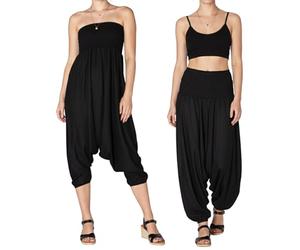 PANASIAM Pantaloni Aladino Tinta Unita Nero XL