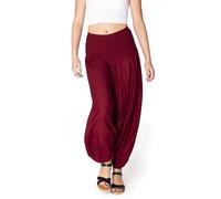 PANASIAM Pantaloni Aladino Tinta Unita Rosso Corallo XL