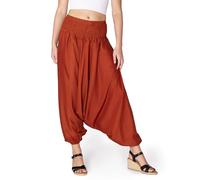 PANASIAM Pantaloni Aladino Tinta Unita Rosso Volpe XL