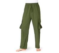 PANASIAM Pantaloni Cargo Uomo in Cotone, 4 Tasche, Leggeri