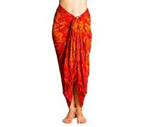 PANASIAM Sarong B014 Fireflame Orange tone, XL