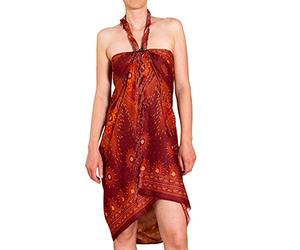 PANASIAM Sarong Peacock V24 russet, 190x113cm