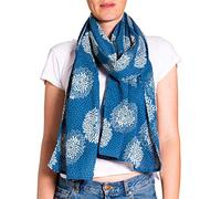 PANASIAM shawl Indigo Chrysantheme