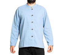 PANASIAM ShirtBEN-5Button, LightBlue XL
