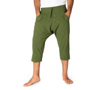 PANASIAM Shorts Harem Baggy, Tipo Yogipants, in 100% Cotone, Pantaloni Corti