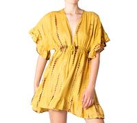 PANASIAM Sunset Abito Mini Tie-Dye - Abito corto da spiaggia donna, abito estivo