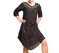 PANASIAM Tunica da Spiaggia Ibiza Donna - Abito Estivo Leggero 100% Cotone - Tunica Boho/Poncho da Spiaggia, Pareo & Kimono Cover-Up per Vacanze & Festival
