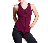 PANASIAM Women Top Akali 4625 Cotton S in Bordeaux-Red