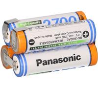 Panasonic Akkupack 4,8V 2700mAh F2x2 Cella AA HR-3U LF Z-Forma