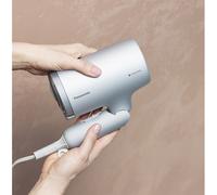 Panasonic EH NA7M H825 asciugacapelli con tecnologia Nanoe e manico pieghevole Grigio blu - Nouvo