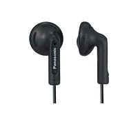 PANASONIC Auricolari stereo con suono confortevole, chiaro e potente. Include cavo da 1,2 m con jack per cuffie Miniplug da 3,5 mm - RP-HV096-K - Auricolari in-ear (nero)