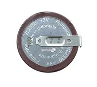 Panasonic Batteria A Bottone Ricaricabile Vl2330 Contatti A 180° Da Saldare 3v_