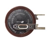 Panasonic Batteria A Bottone Ricaricabile Vl2330 Contatti Piatti Da Saldare 3v_