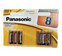 Panasonic - batteria alcalina bronzo aaa lr03 blister*8