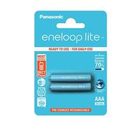 Panasonic Bk-4Lcce/2Be Blister 2 Batterie Ministilo AAA Ricaricabili Eneloop, Argento