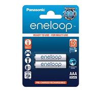 Panasonic Bk-4Mcce/2Be Blister 2 Ministilo AAA Ricaricabili Eneloop, Bianco