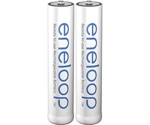 Panasonic Bk-4Mcce/2Be Blister 2 Ministilo AAA Ricaricabili Eneloop, Bianco