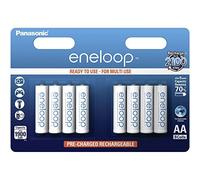 Panasonic Blister 8 Stilo AA Ricaricabili ENELOOP, Bianco