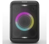 Panasonic BMAX - Altoparlante portatile Bluetooth, 75 W Bass Boost a lunga durata della batteria, wireless, 7 colori chiari e 12 modelli con flash e stroboscopio, chitarra plug-in e host karaoke party