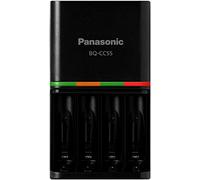 Panasonic BQ-CC55KSBHA Advanced Eneloop Pro, batteria ricaricabile, 4 ore, ricarica rapida con 4 indicatori di carica LED, nero
