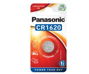PANASONIC - C301620 - Micropila CR1620 - a pastiglia - litio - Panasonic - blister 1 pezzo - 74818 - Conf. da 1 Pz. - C301620