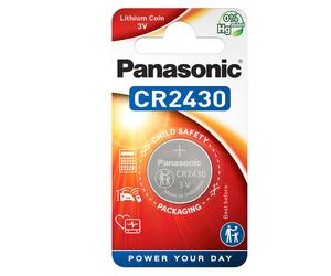 PANASONIC - C302430 - Micropila CR2430 - 3V - a pastiglia - litio - Panasonic - blister 1 pezzo - 74825 - Conf. da 1 Pz. - C302430